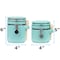 Blue Donuts Blue Donuts 4 Piece Ceramic Kitchen Food Storage Canisters With Spoons BD3931162 - alternate 6